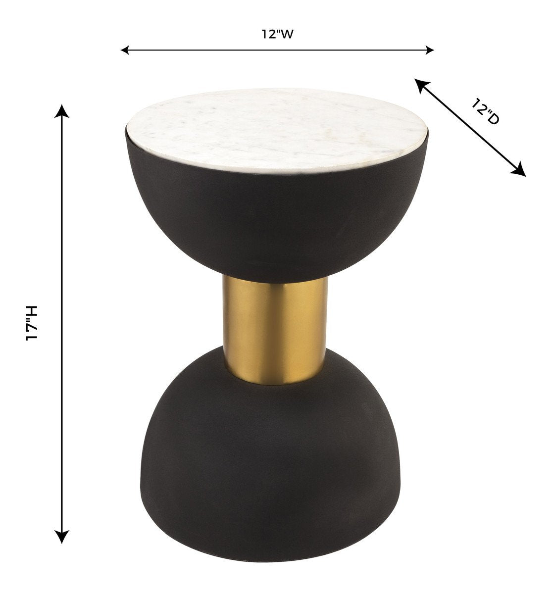 Taper Marble Side Table
