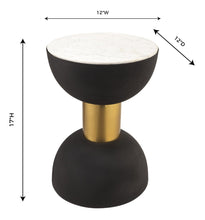 Load image into Gallery viewer, Taper Marble Side Table