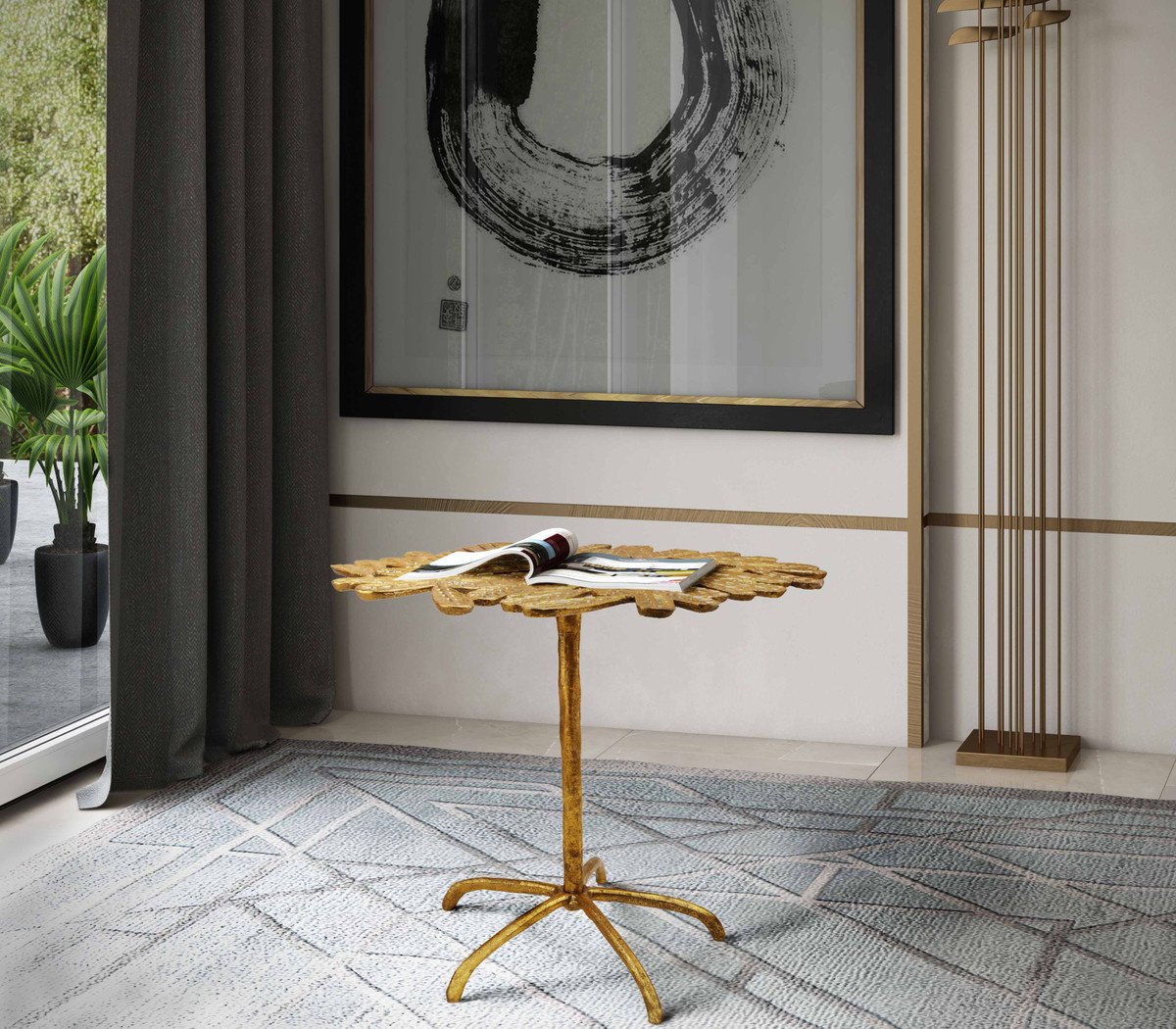 Freesia Gold Side Table