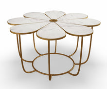Load image into Gallery viewer, Flower Marble Cocktail Table
