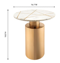 Load image into Gallery viewer, Terzo Marble Side Table
