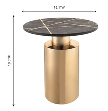Load image into Gallery viewer, Terzo Marble Side Table
