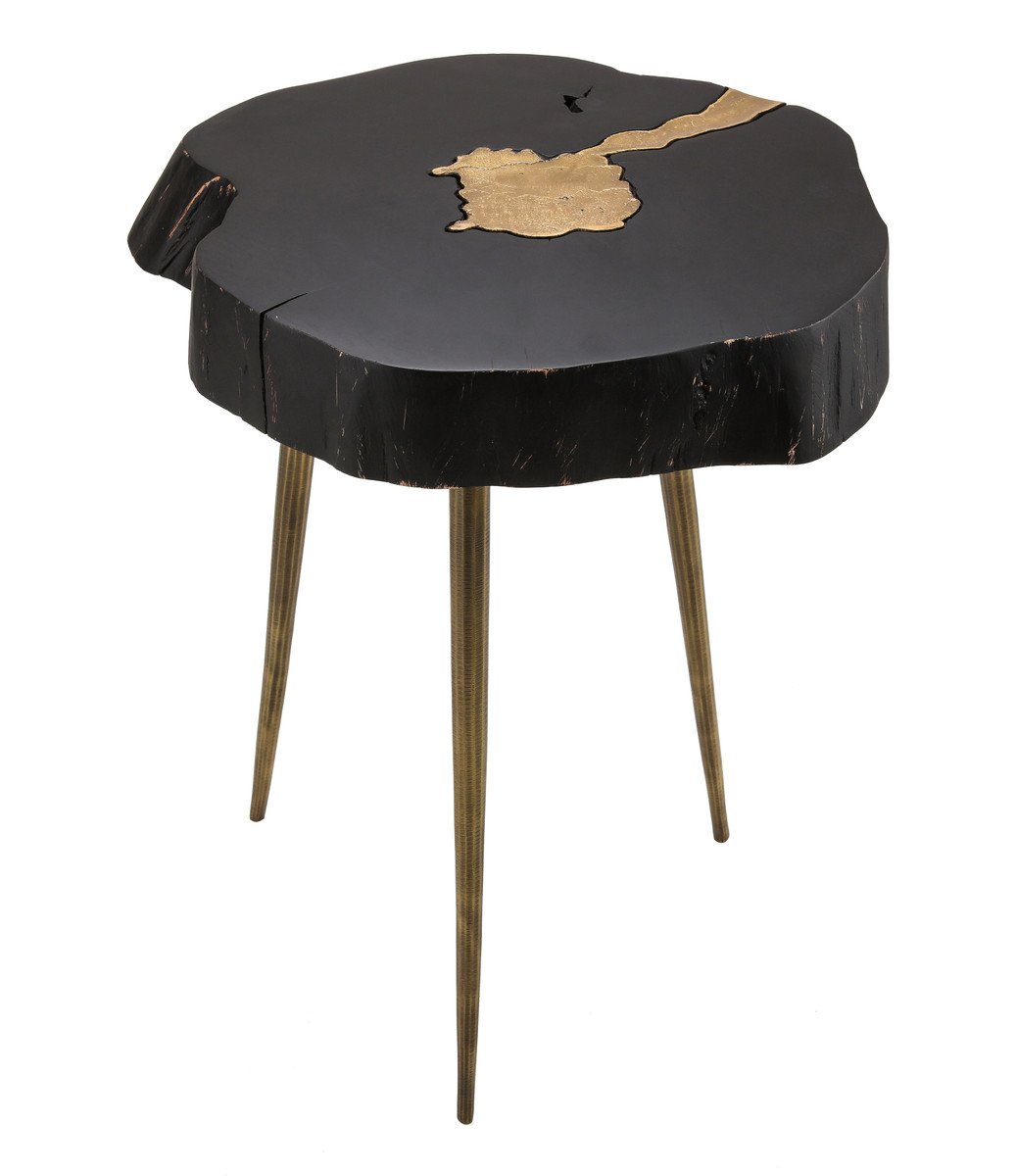 Timber Brass Side Table