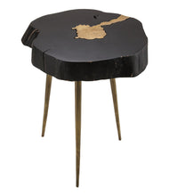 Load image into Gallery viewer, Timber Brass Side Table
