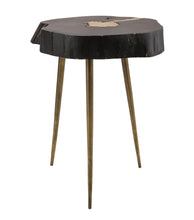 Load image into Gallery viewer, Timber Brass Side Table