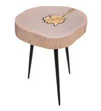 Load image into Gallery viewer, Timber Brass Side Table