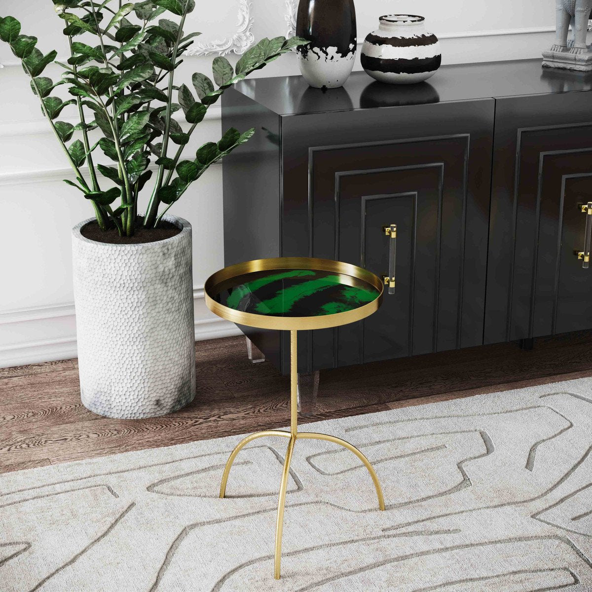 Enamel Accent Table
