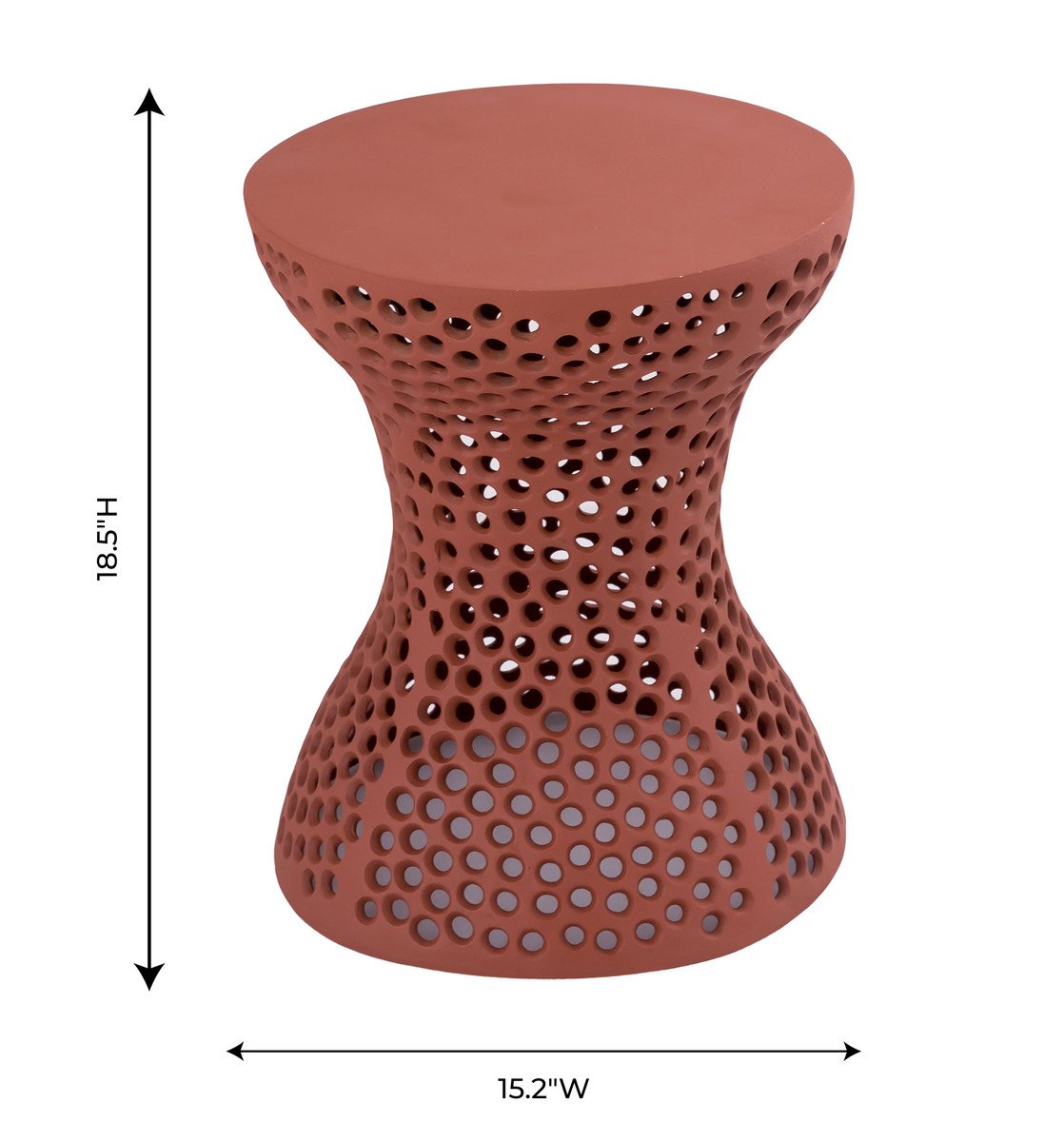 Rollo Apricot Textured Side Table
