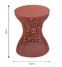 Load image into Gallery viewer, Rollo Apricot Textured Side Table