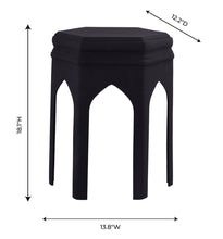 Load image into Gallery viewer, Fes Black Textured Side Table