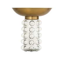 Load image into Gallery viewer, Glass and Brass Side Table