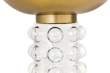 Load image into Gallery viewer, Glass and Brass Side Table