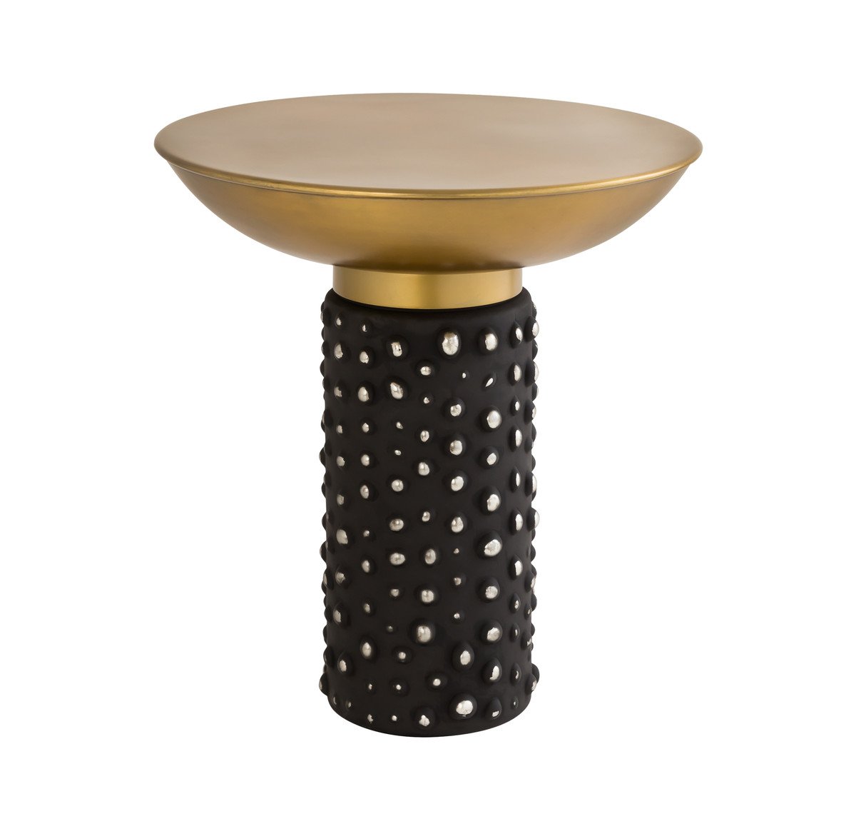 Glass and Brass Side Table