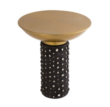 Load image into Gallery viewer, Glass and Brass Side Table