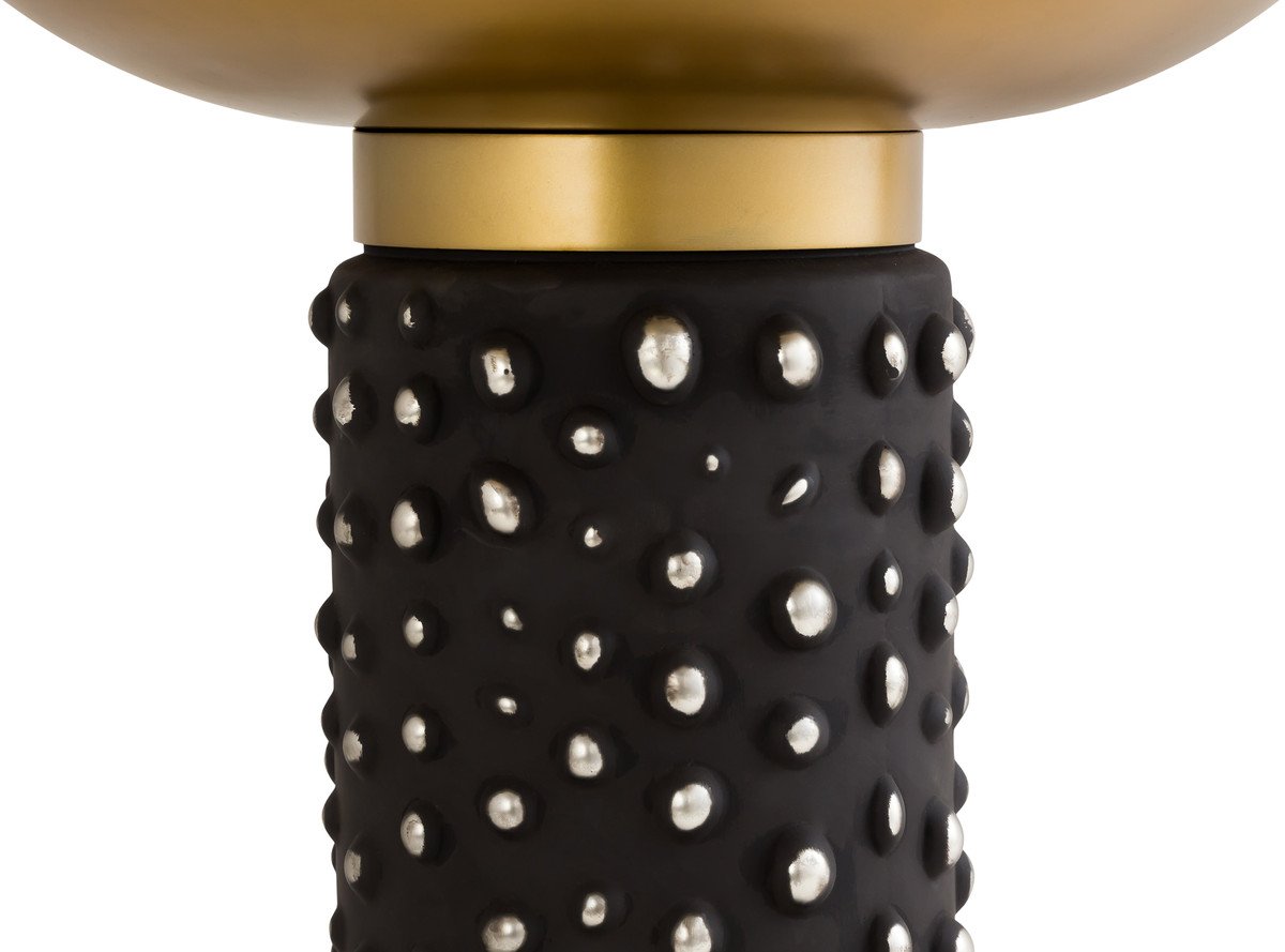 Glass and Brass Side Table