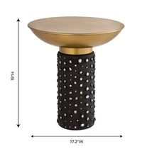 Load image into Gallery viewer, Glass and Brass Side Table