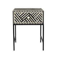 Load image into Gallery viewer, Noire Bone Inlay Side Table