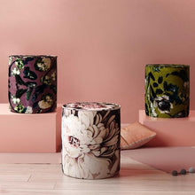 Load image into Gallery viewer, Floral Velvet Pouf