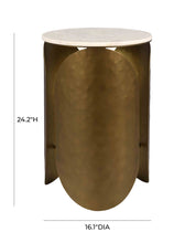 Load image into Gallery viewer, Indio White Marble Side Table