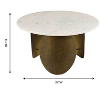 Load image into Gallery viewer, Indio White Marble Cocktail Table