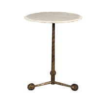 Load image into Gallery viewer, Orbital White Marble Side Table