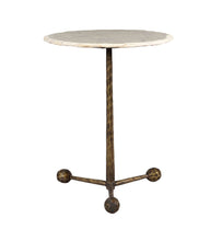 Load image into Gallery viewer, Orbital White Marble Side Table