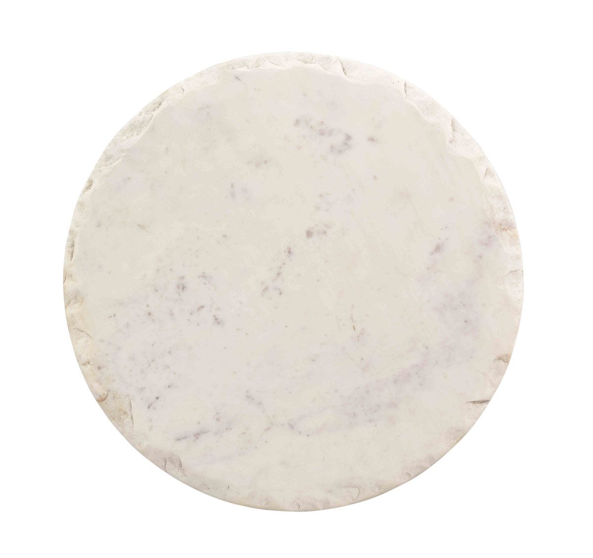Orbital White Marble Side Table