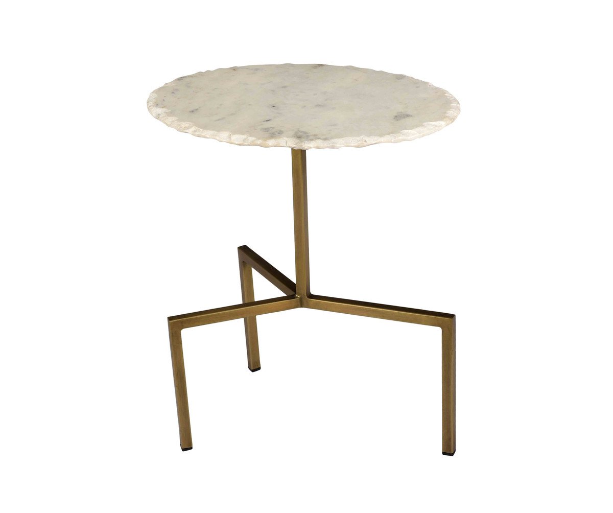 Hanish White Marble Tables - Set of 2