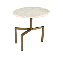 Load image into Gallery viewer, Hanish White Marble Tables - Set of 2