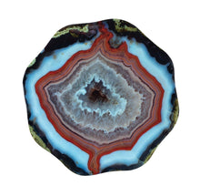 Load image into Gallery viewer, Lava Blue Agate Side Table