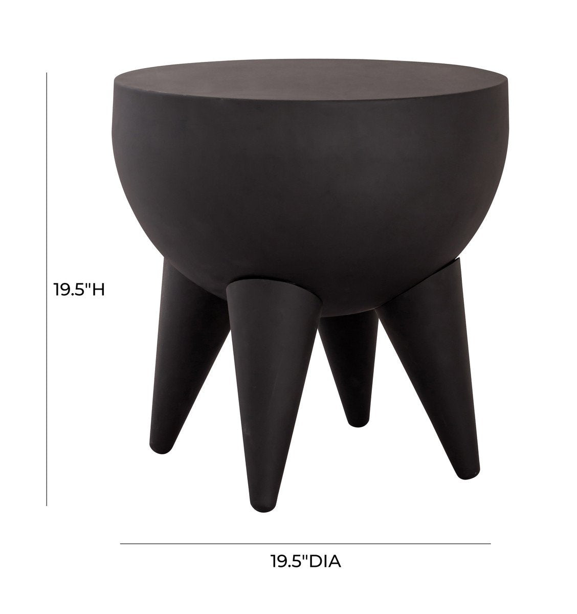 Spike Black Side Table