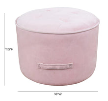 Load image into Gallery viewer, Luna Velvet Ottoman
