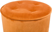 Load image into Gallery viewer, Luna Velvet Ottoman