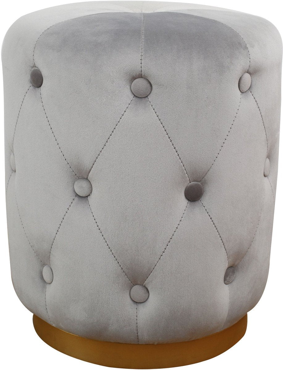 Skylar Velvet Ottoman