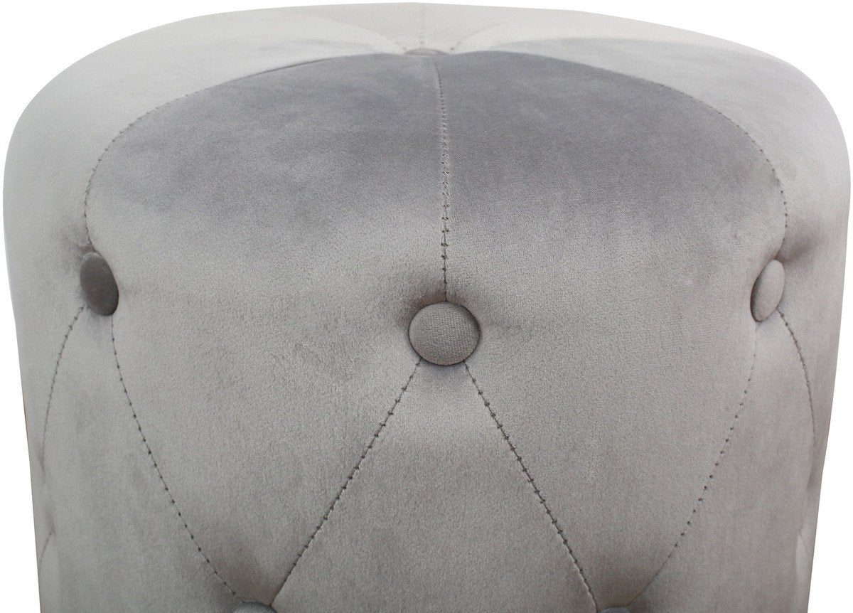 Skylar Velvet Ottoman