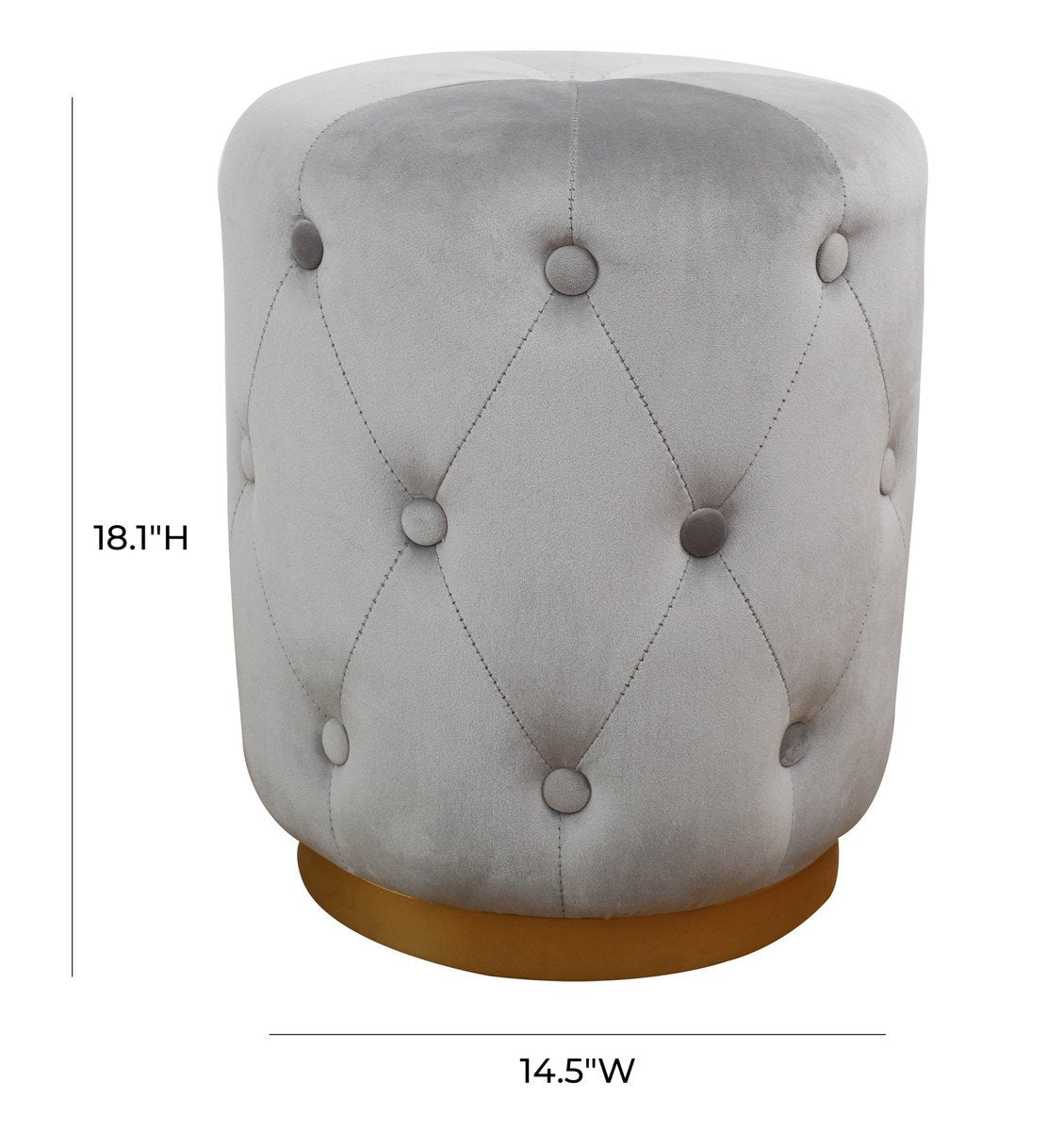 Skylar Velvet Ottoman