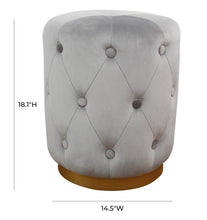 Load image into Gallery viewer, Skylar Velvet Ottoman