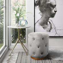 Load image into Gallery viewer, Skylar Velvet Ottoman
