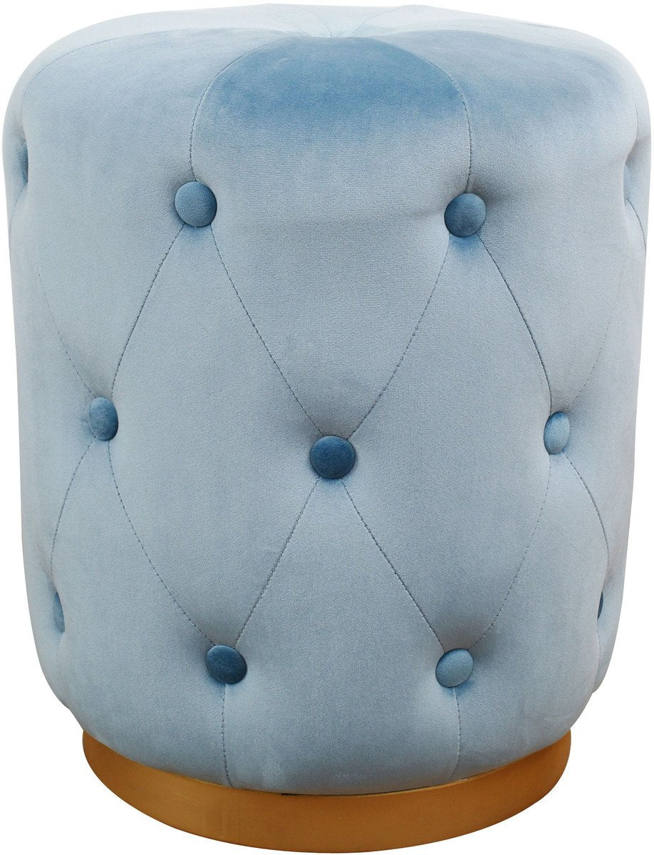 Skylar Velvet Ottoman