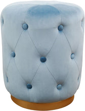 Load image into Gallery viewer, Skylar Velvet Ottoman