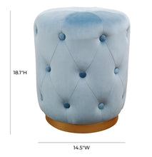 Load image into Gallery viewer, Skylar Velvet Ottoman