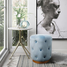 Load image into Gallery viewer, Skylar Velvet Ottoman
