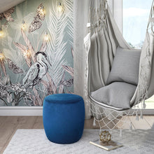 Load image into Gallery viewer, Willow Velvet Ottoman