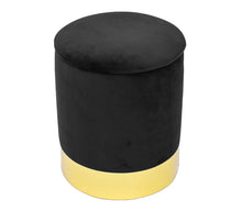 Load image into Gallery viewer, Pri Black Storage Ottoman