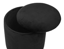 Load image into Gallery viewer, Pri Black Storage Ottoman