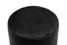 Load image into Gallery viewer, Pri Black Velvet Ottoman