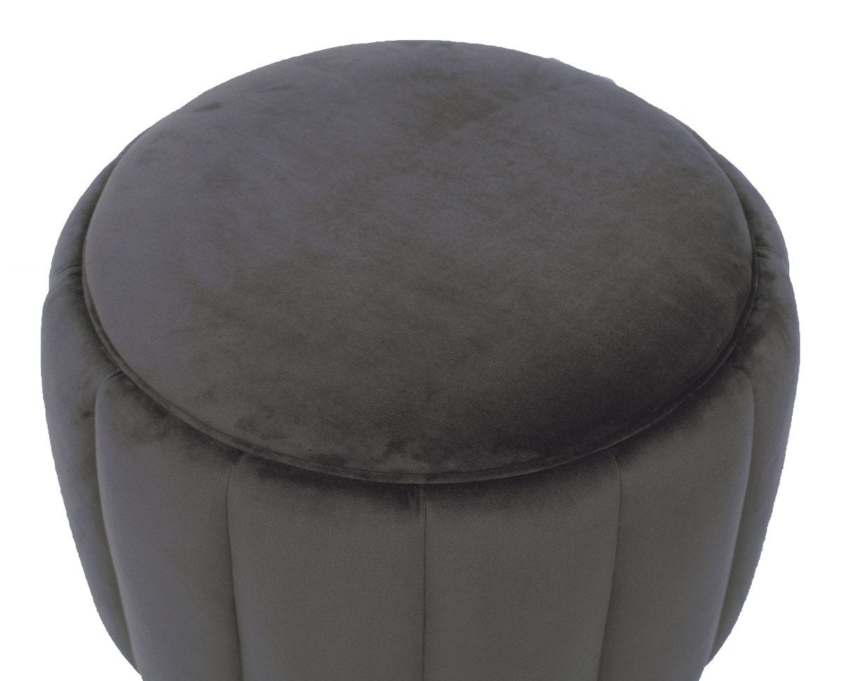 Ives Velvet Ottoman