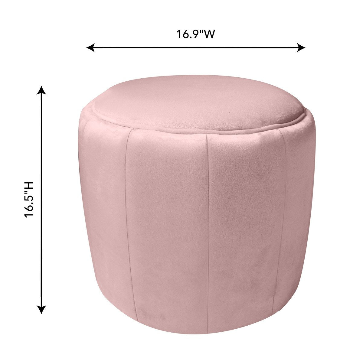 Ives Velvet Ottoman