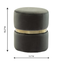Load image into Gallery viewer, Yamma Velvet Ottoman
