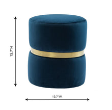 Load image into Gallery viewer, Yamma Velvet Ottoman